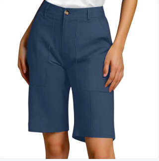 Bermudas taille haute pour femme | Longueur genou