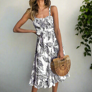 Damen Kleid mit Spaghettiträgern | Midi