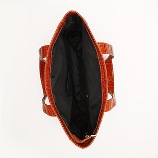 Women's Large Shoulder Bag | Embossed Tote