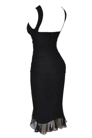 Damen Elegantes Cocktail Sommerkleid | Midi
