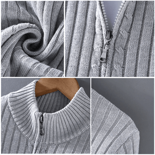 Men's Ribbed Knit Cardigan | Classic Fit