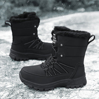 Damen Elegante Gefütterte Winterstiefel Schnürung – Detailansicht