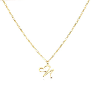 Damen Elegante Halskette Herzanhänger – Gold N