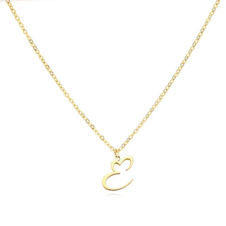 Damen Elegante Halskette Herzanhänger – Gold E
