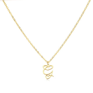 Damen Elegante Halskette Herzanhänger – Gold G