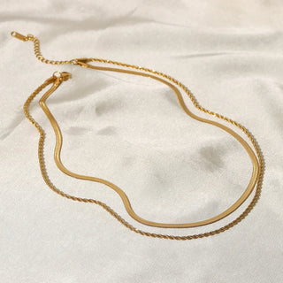 Damen Elegante Halskette Mehrlagig – Detailansicht