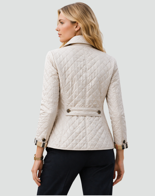 Chaqueta acolchada elegante para mujer | Cierre de botones