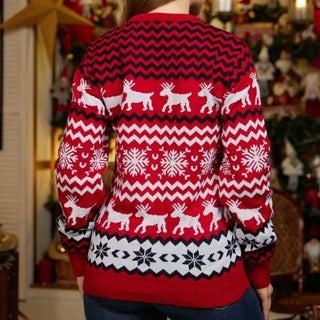 Damen Fairisle Weihnachtspullover | Rundhals