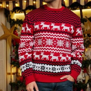 Damen Fairisle Weihnachtspullover | Rundhals