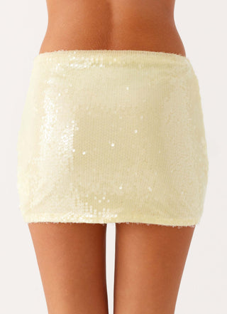 Damen Festlicher Pailletten Partyrock Mini – Detailansicht