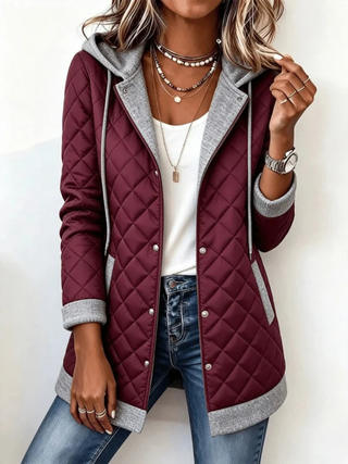 Damen Gesteppte Übergangsjacke | Mit Kapuze