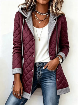 Damen Gesteppte Übergangsjacke | Mit Kapuze