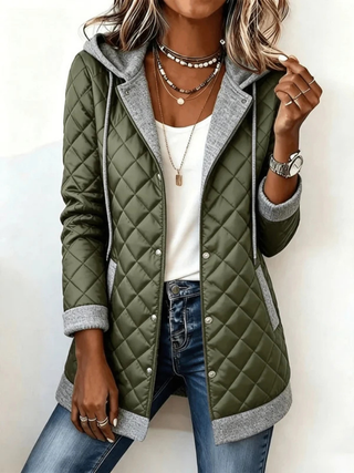 Damen Gesteppte Übergangsjacke | Mit Kapuze