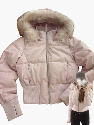 Damen Gesteppte Winterjacke | Mit Kapuze