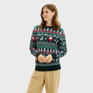 Damen Gestrickter Weihnachtspullover | Rundhals