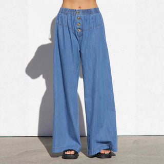 Damen Jeans Mit Hohem Bund | Weites Bein