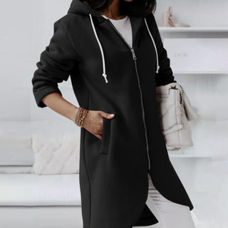 Damen Kapuzen Cardigan | Reißverschluss