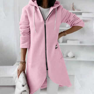 Damen Kapuzen Cardigan | Reißverschluss