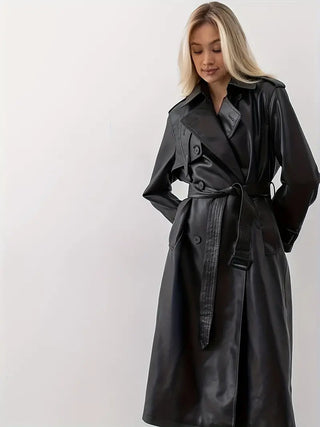 Damen Klassischer Trenchcoat Mantel | Gürtel