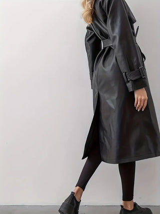 Damen Klassischer Trenchcoat Mantel | Gürtel
