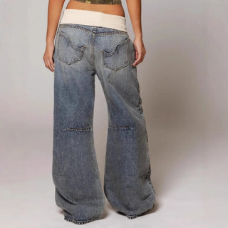 Damen Jeans mit Niedrigem Bund | Weites Bein