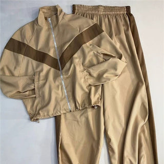 Damen Retro Trainingsanzug | Reißverschluss