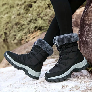 Damen Schneestiefel Schnürung – Detailansicht