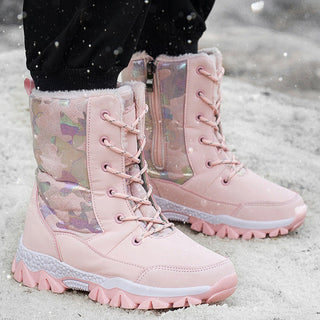 Bottes d’hiver à lacets pour femme | Fermeture éclair latérale