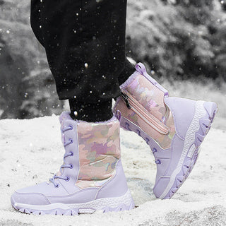 Bottes d’hiver à lacets pour femme | Fermeture éclair latérale