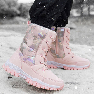 Bottes d’hiver à lacets pour femme | Fermeture éclair latérale