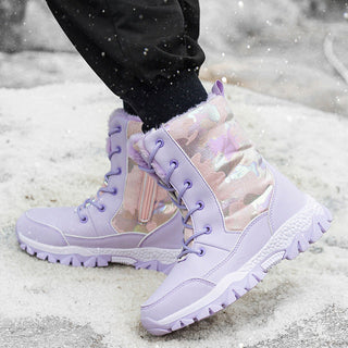 Bottes d’hiver à lacets pour femme | Fermeture éclair latérale