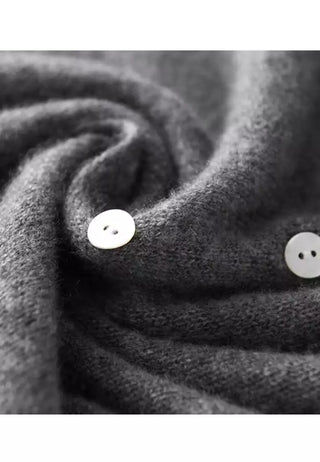 Chaqueta de punto para mujer, escote en V | manga tres cuartos