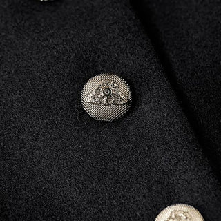 Blazer largo estructurado para mujer | cierre de botones