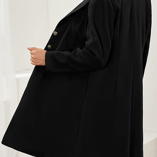 Blazer largo estructurado para mujer | cierre de botones