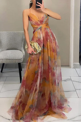 Damen Tie Dye Sommerkleid | Maxi