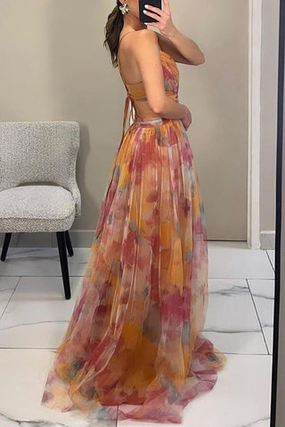 Damen Tie Dye Sommerkleid | Maxi