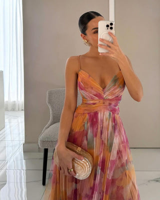 Damen Tie Dye Sommerkleid | Maxi
