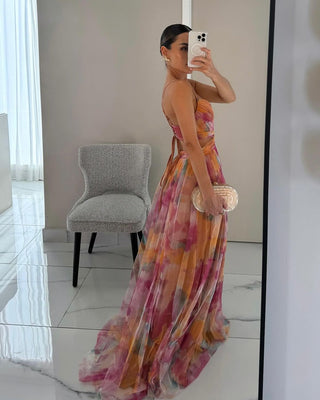 Damen Tie Dye Sommerkleid | Maxi