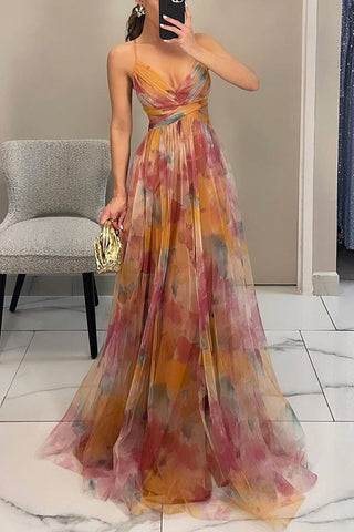Damen Tie Dye Sommerkleid | Maxi