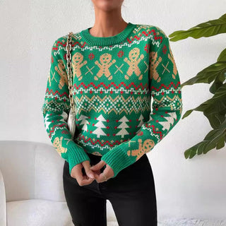 Damen Weihnachtspullover | Jacquardmuster