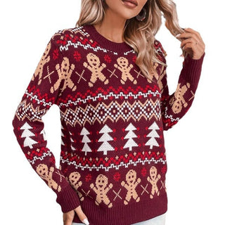 Damen Weihnachtspullover | Jacquardmuster