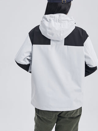 Damen Winter Outdoorjacke Kapuze – Detailansicht