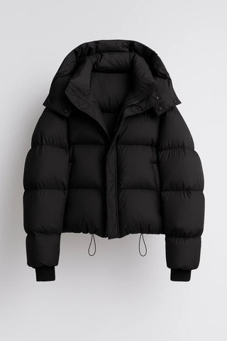 Chaqueta acolchada de invierno para mujer | Capucha desmontable