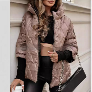 Damen Winter Steppjacke | Mit Kapuze