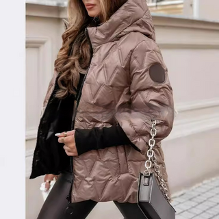 Damen Winter Steppjacke | Mit Kapuze