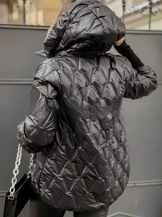 Damen Winter Steppjacke | Mit Kapuze