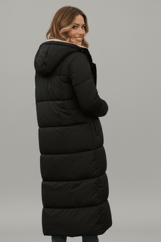 Damen Winter Steppmantel | Langer Schnitt