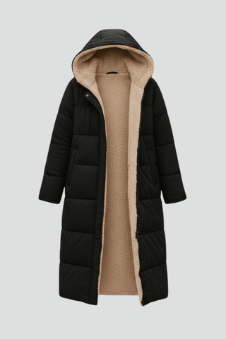 Damen Winter Steppmantel | Langer Schnitt