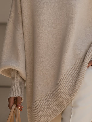 Jersey de punto de invierno para mujer | mangas murciélago