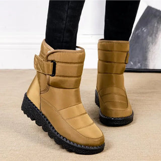 Botas de nieve de invierno para mujer | Cierre de velcro